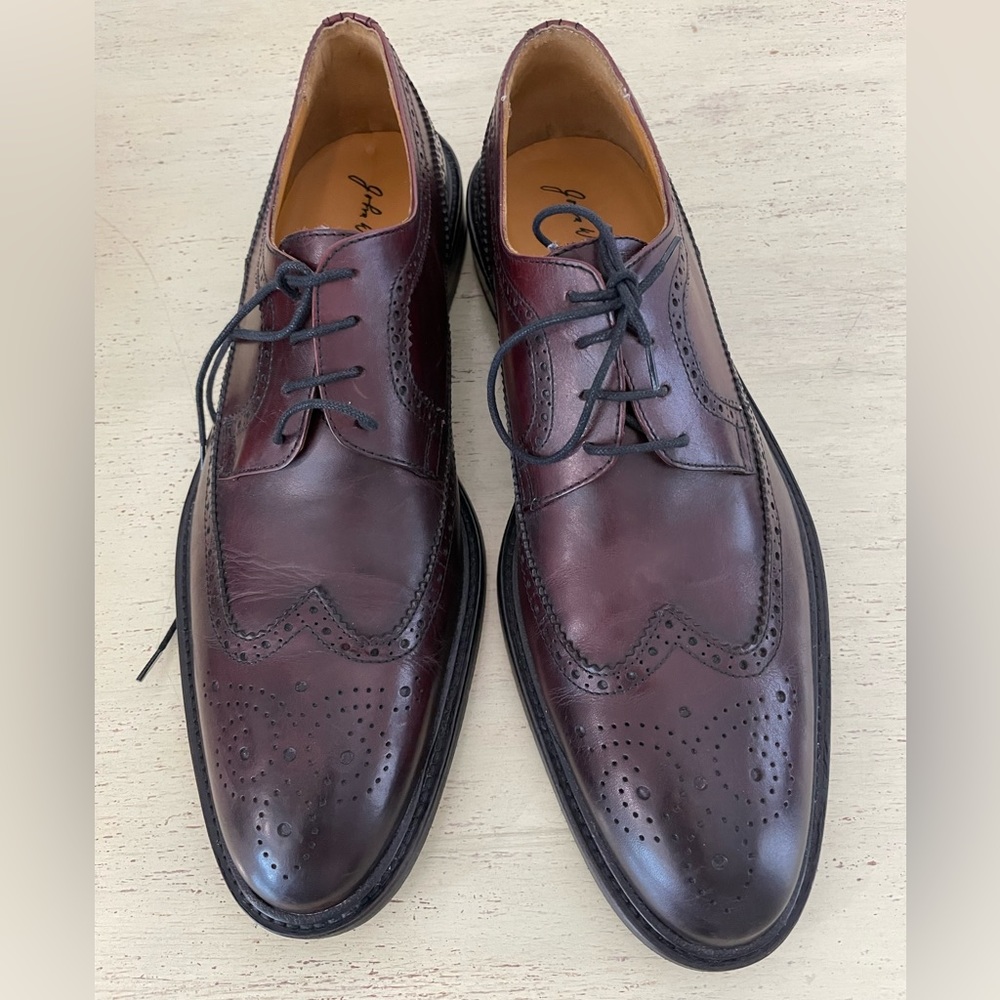 John W. Nordstrom Made‎ in Italy Leather Wingtip Brogues in Cordovan Size 11